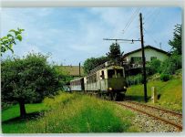 Blonay 1915 Chemin de fer musee Chamby Automatrice BCFeh 4/4 avec sa rame du Chemin de fer Loeche
