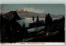 Rigibahn - Schnurtobelbrücke und Pilatus