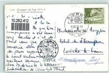 3934 Zeneggen - Kirche mit Mischabelgruppe