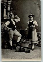 Walliser Trachtenpaar