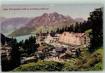 Rigi Kaltbad 1912 mit Pilatus