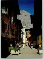 3954 Leukerbad Loèche-les-Bains - Dorfstrasse mit Leeshörner