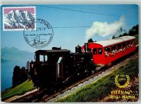 6354 Vitznau - Vitnau Rigi Bahn älteste Berg Zahnradbahn Europas erbaut von N. Riggenbach