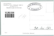 Wildspitz - Berggasthaus Rossberg-Kulm Teleaufnahme gegen die Berneralpen Hüttenstempel