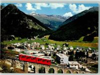 Davos Dorf Parsenn Bahn Standseilbahn gegen Seehorn und Pischahorn