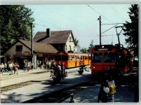 Uetliberg 1978 Station Uetliberg mit SZU Doppeltriebwagen Be 8/8 Nr. 31+32