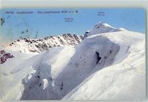 Jungfraujoch Jungfraubahn Winter Ort lt. Stempel