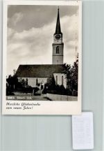 Bülach Foto 10cm x 7cm Neujahrswünsche Kirche
