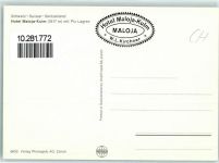 7516 Maloja - Hotel Maloja-Kulm mit Piz Lagrev