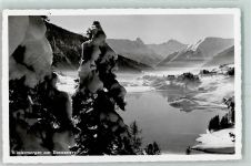 Davos Dorf Wintermorgen am Davosersee