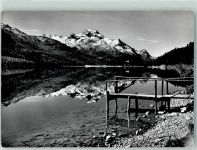 Silvaplana Silvaplanasee mit Piz La Margna