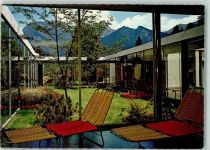 7310 Bad Ragaz 1959 - Garten und Ruheraum im Innern der Bäderpavillons