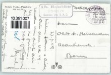 Furka 1949 - Furka Passhöhe Hotel Furkablick mit Galenstock Feldpost