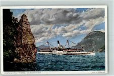 Rütli Vierwaldstättersee Schillerstein Dampfschiff