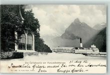 6452 Sisikon - 1902 Tellskapelle Vierwaldstättersee Dampfschiff Stadt Wailand