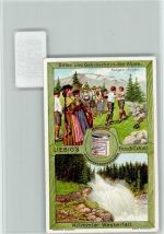 Sitten und Gebräuche in den Alpen, Rangeln, Sammelbild Liebig