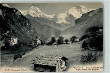 Wilderswil 1908 Eiger Mönch Jungfrau