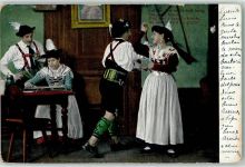 1904 Trachtenpaare 1 Paar beim Tanz