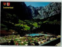 Leukerbad Fliegeraufnahme Thermalbad