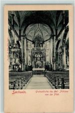 Sachseln Grabeskirche des heiligen Niklaus von der Flue Inneres