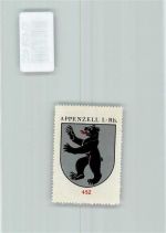 Appenzell Vignette Wappen Kaffee Hag ca 1920-1940 Bär