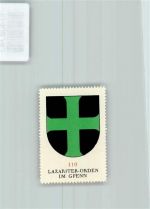 8600 Dübendorf - Vignette Wappen Kaffee Hag ca 1920-1940 Lazariterorden Gfenn