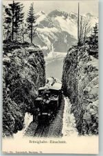 Brünig Brünigbahn Einschnitt