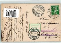 Klöntal 1915 Ruderboot auf dem See