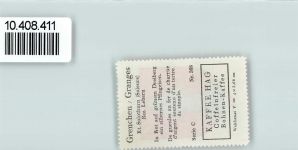 2540 Grenchen - Vignette Wappen Kaffee Hag ca 1920-1940 Pflugeisen