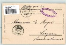 6490 Andermatt 1901 - Stempel Eidg Kriegskommissariat