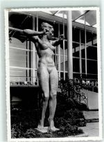 Zürich Schweiz Landesausstellung Figur von Bildhauer Berger