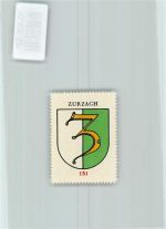 Bad Zurzach Vignette Wappen Kaffee Hag ca 1920-1940