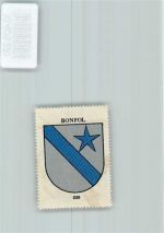 2944 Bonfol - Vignette Wappen Kaffee Hag ca 1920-1940 Stern