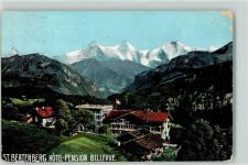 3803 Beatenberg 1909 Gebrauchsspuren Hotel Bellevue