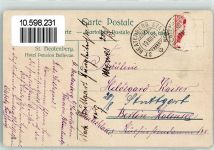 3803 Beatenberg 1909 Gebrauchsspuren Hotel Bellevue