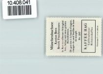 3053 Münchenbuchsee - Vignette Wappen Kaffee Hag ca 1920-1940