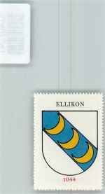 Ellikon an der Thur Vignette Wappen Kaffee Hag 1920-1940 Monde