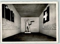 8000 Zürich 1939 - Schweizerische Landesaustellung Wehrwille Abt Heimat und Volk Bildhauer H Brandenberger