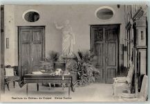 Coppet 1909 Chateau Vestibule Statue Necker