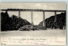 Fribourg 1914 Viaduc du Granfey