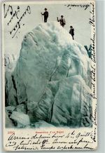 Adelboden BE 1906 Bergsteiger Gipfelbesteigung Ort lt. Stempel