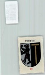 Teufen AR Vignette Wappen Kaffee Hag ca 1920-1940 Bär