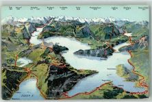 6410 Rigi Kulm - Vogelschau