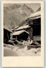 Champéry Coin de Village hiver Ort lt. Stempel