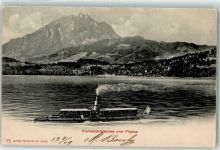 6440 Vierwaldstättersee 1909 - Salondampfer Uri Pilatus
