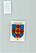 Chexbres Vignette Wappen Kaffee Hag ca 1920-1940 Rosen