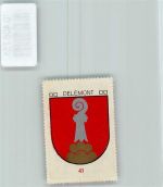 2800 Delémont Delsberg - Vignette Wappen Kaffee Hag ca 1920-1940