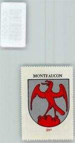 2362 Montfaucon - Vignette Wappen Kaffee Hag ca 1920-1940 Falke