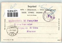 1904 - Bündner Trachtenmädchen vor dem Kreuz