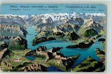Beckenried Vogelschau Vierwaldstättersee